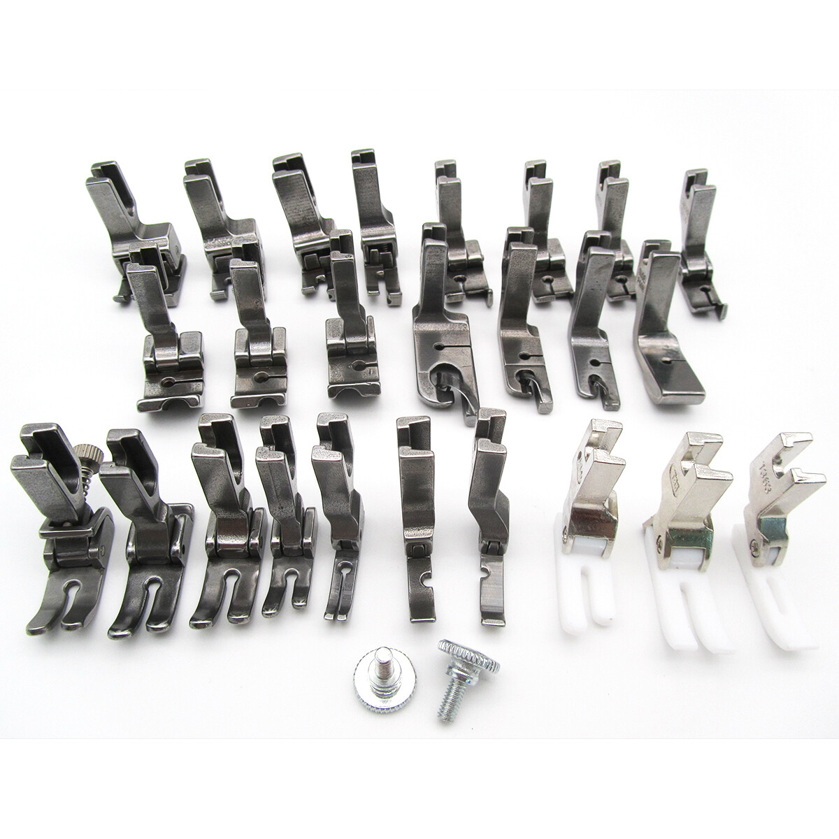 25PCS PRESSER FEET FOR JUKI TL-2010Q,DDL-8500,DDL-8700 JANOME HD9 CONSEW 210 230