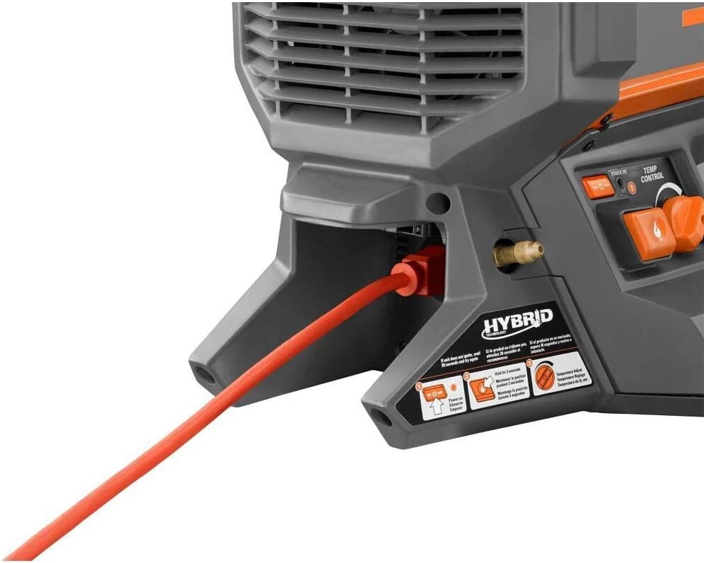 RIDGID Brushless 18V Hybrid Forced Air Propane Portable Heater R860424B