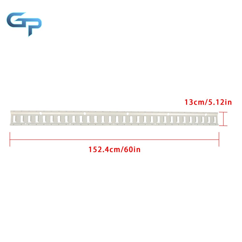 8 Pack 5' Galvanized Horizontal E-Track For Trucks/Trailers/Cargo Vans