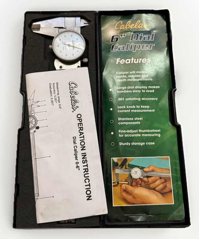 Cabela’s 6” Digital Caliper With Carry Storage Case