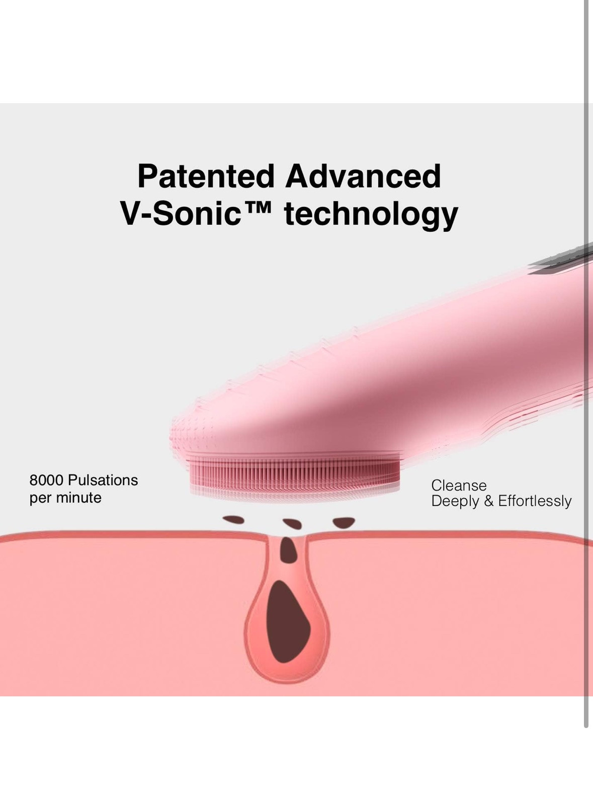 NågraCoola CLIE Sonic Facial Cleansing Brush Waterproof Electric Face Cleansi...