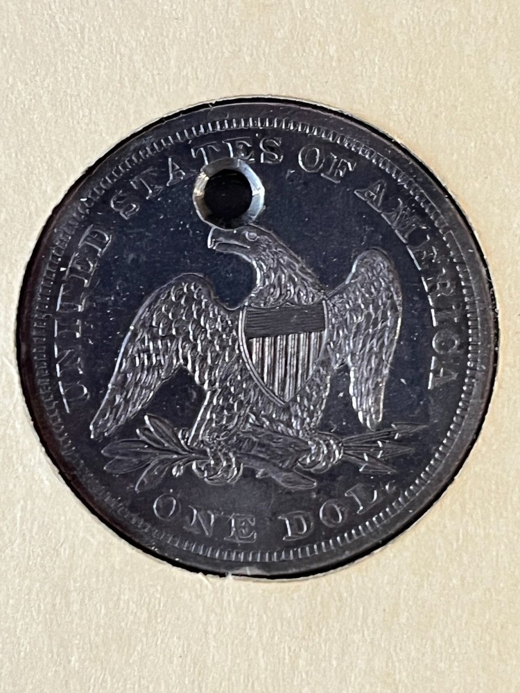 1862 Seated Dollar