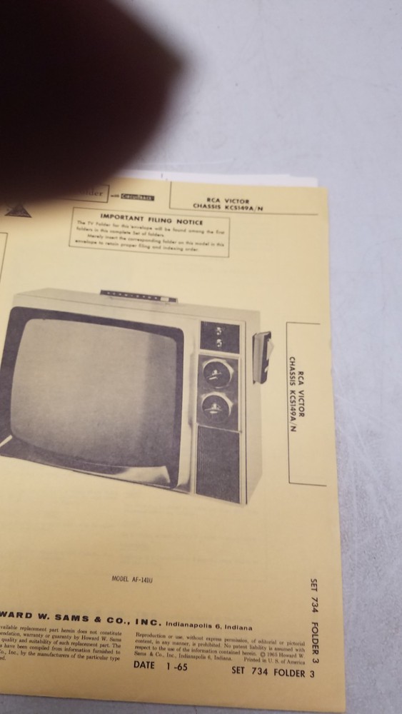 Sams Photo Fact Set #734 1/65 Complete set (D)