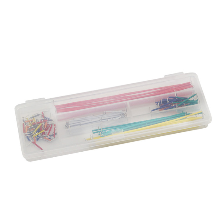 140PCS Bread Board Dedicated Lines Breadboard Connection Jumper Wire with Box