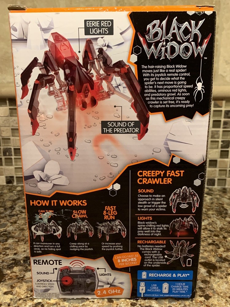 HEXBUG Black Widow, Robotic Toy Spider