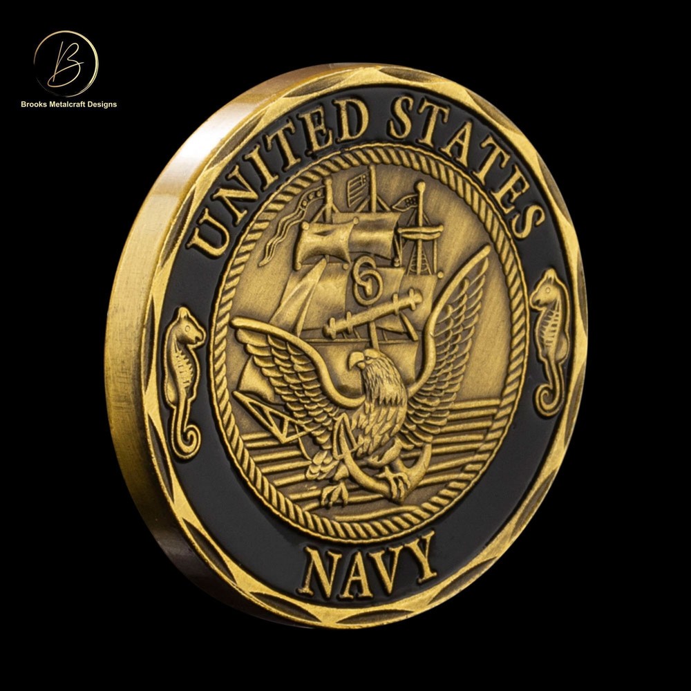 Navy Shellback Crossing the Line Sailor Commemorative Challenge Coin