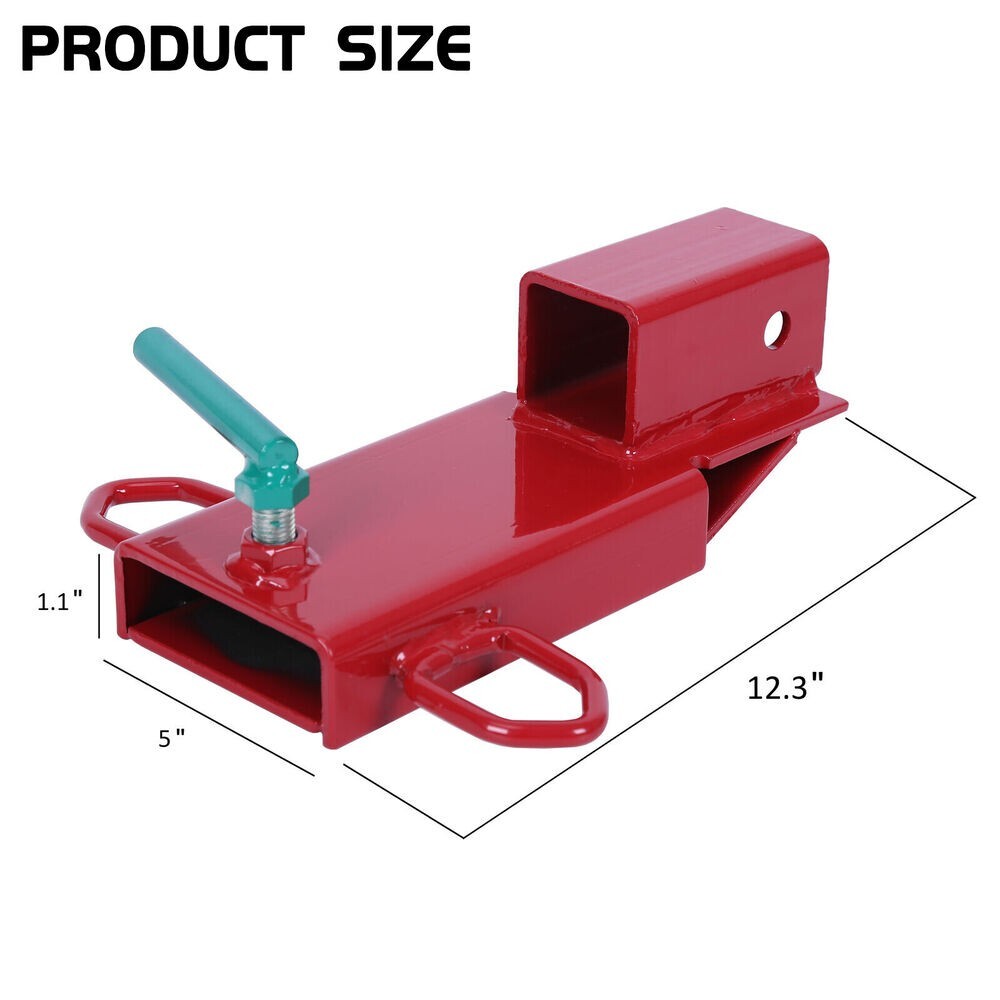 Pallet Fork Frame Receiver Hitch Towing Trailer Adapter Clamp On Forklift 2 Inch