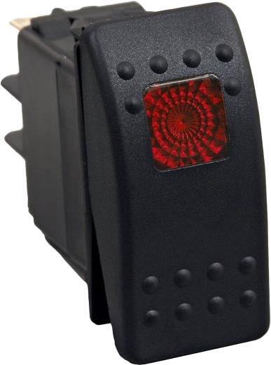 Lighted Rocker Switch Red