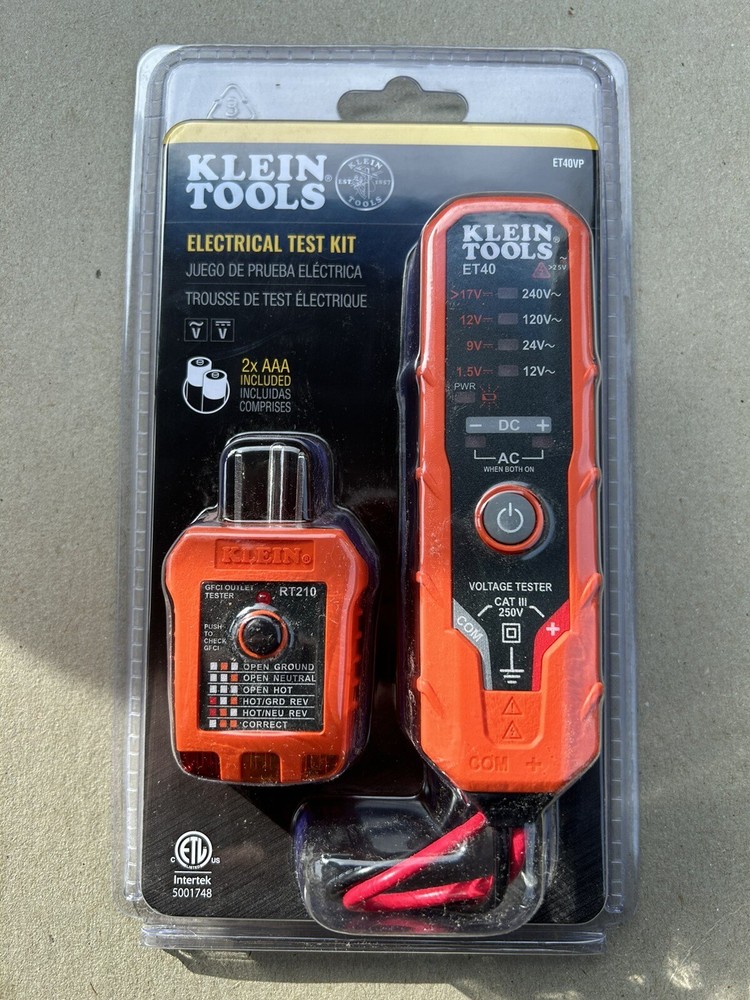 Klein Tools Electrical Test Kit ET40VP Brand New Sealed