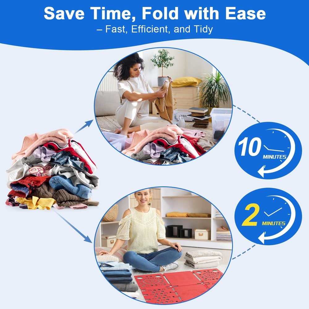 Red Shirt Folder Board, Tshirt Clothes Folder, Durable Laundry Helper, Sorter