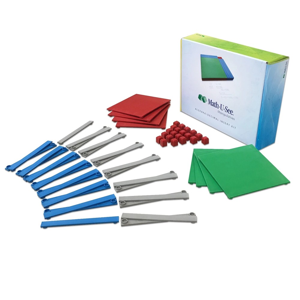Math U See Manipulative ALGEBRA DECIMAL INSERTS COMPLETE SET Decimal Street