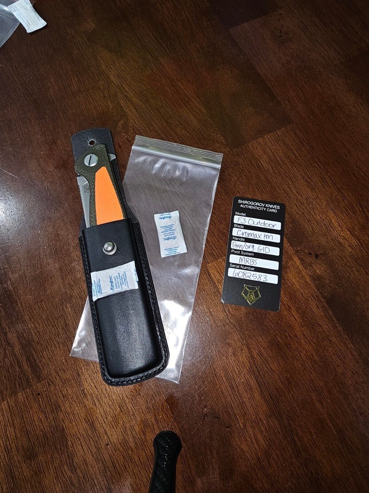 5 Packet Silica Desiccant Zero Tolerance Chris Reeve Rick Hinderer knife collect