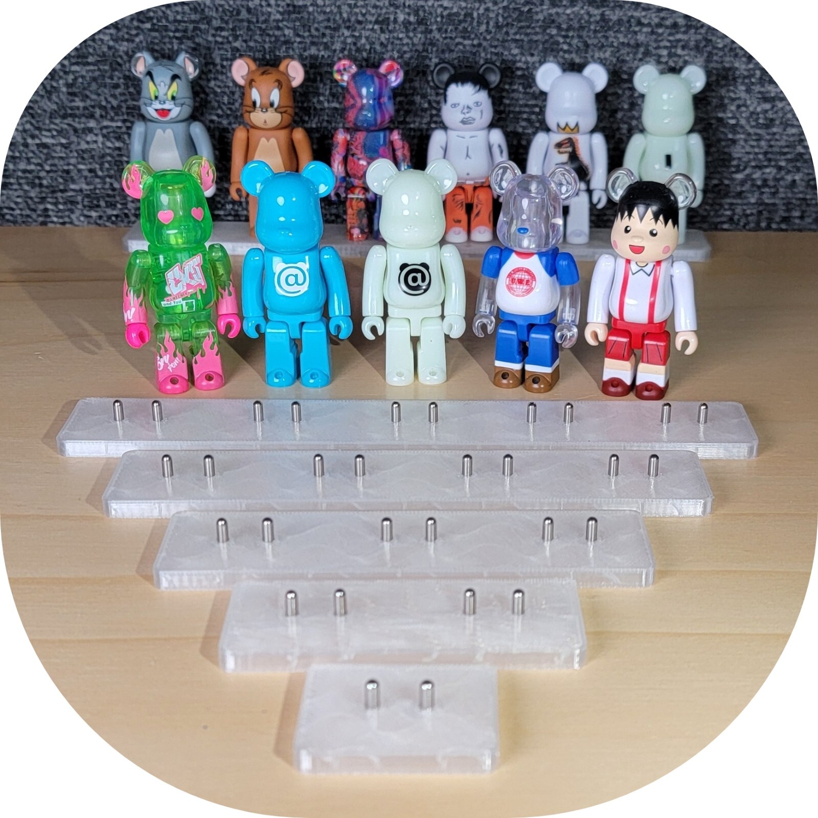 Mix and Match Custom Display Stands for Bearbrick 100%