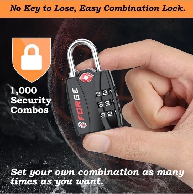 Forge 4 Pack TSA Locks