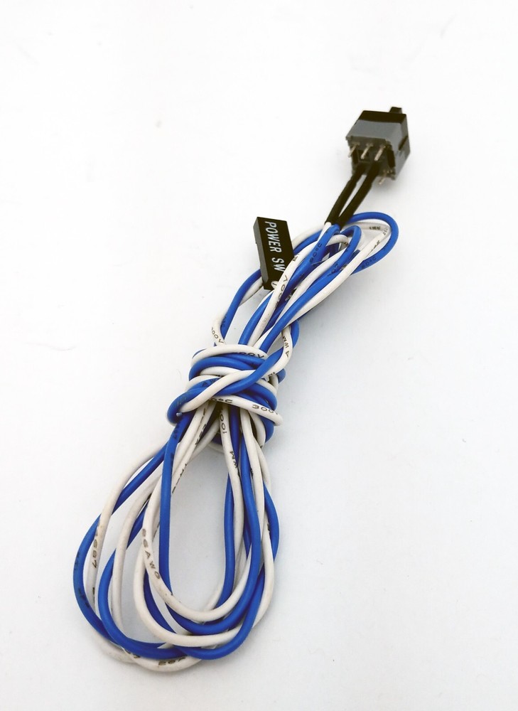2pack: PC Case Front Panel ATX Motherboard Push Button On/Off Power Switch Cable