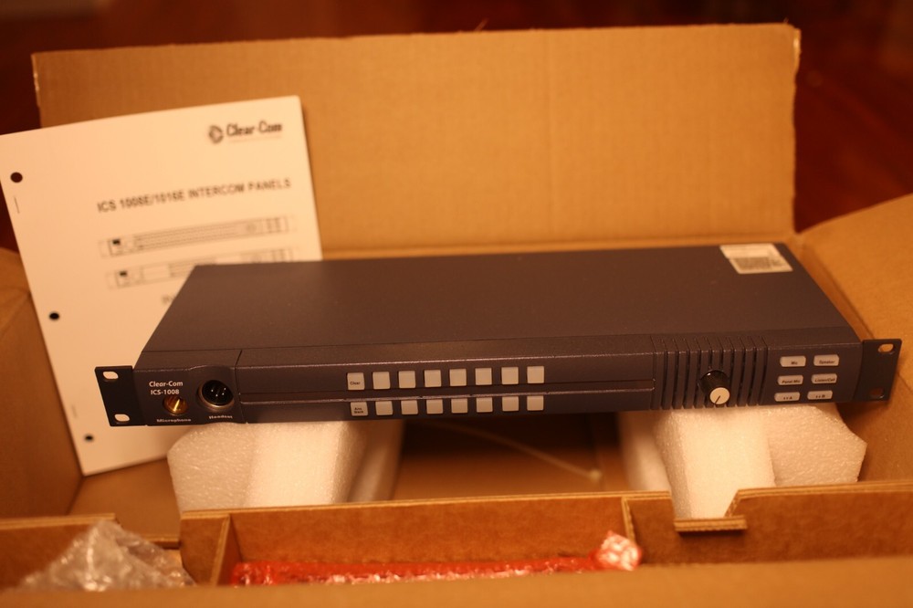 Clear-Com ICS-1008E ICS-1008 Display Pushbutton Panel New, Open Box