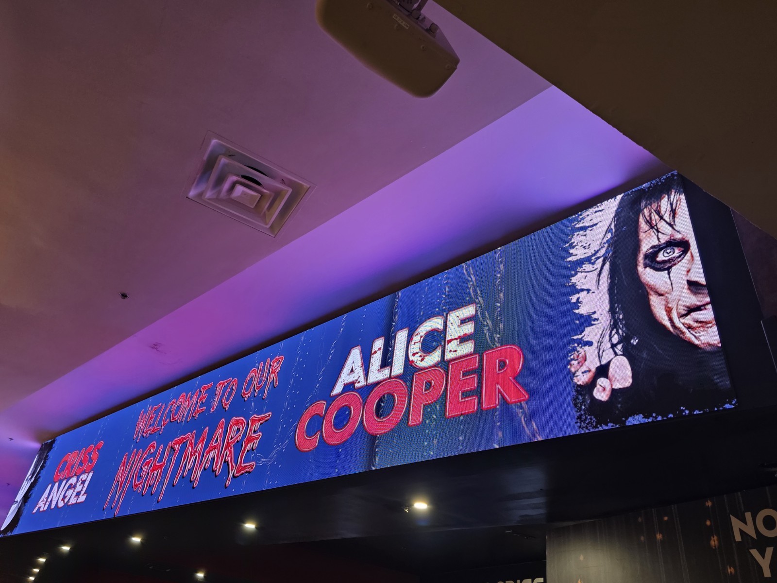 RARE Alice Cooper & Cris Angel Welcome to our nightmare 16x10 lenticular show...
