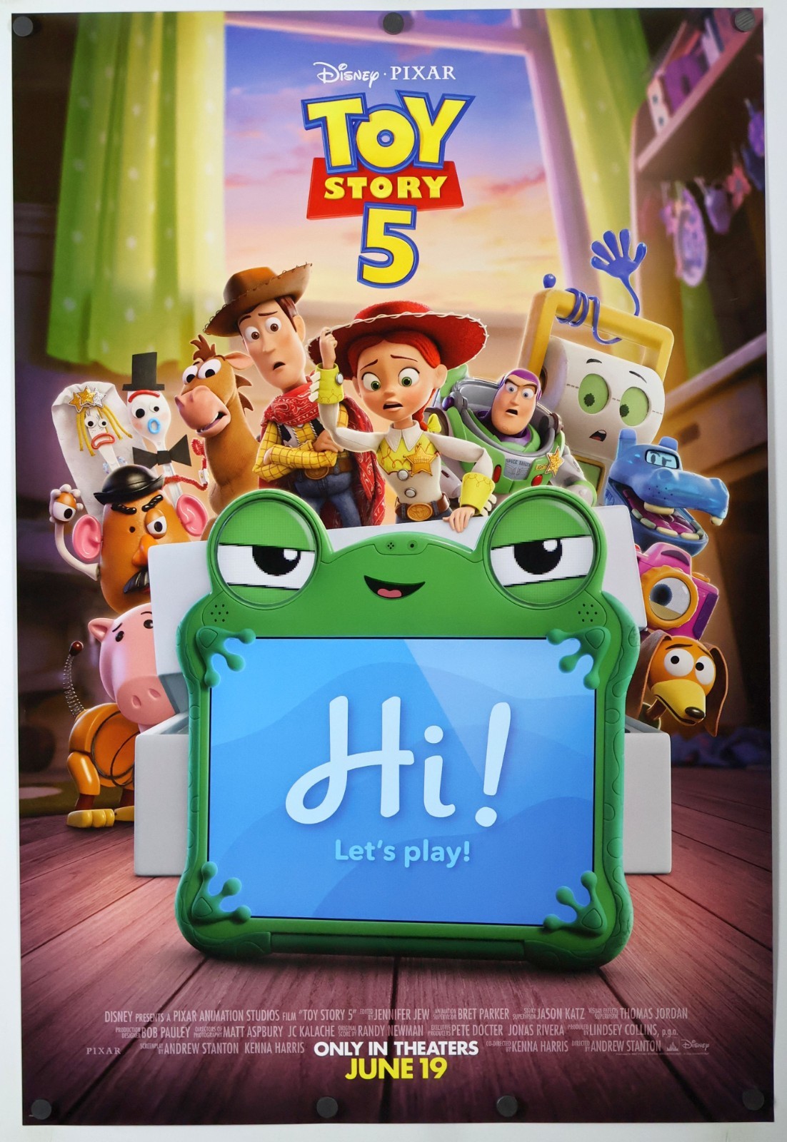 Toy Story 5 - original DS movie poster D/S 27x40 - 2026 US FINAL MINT