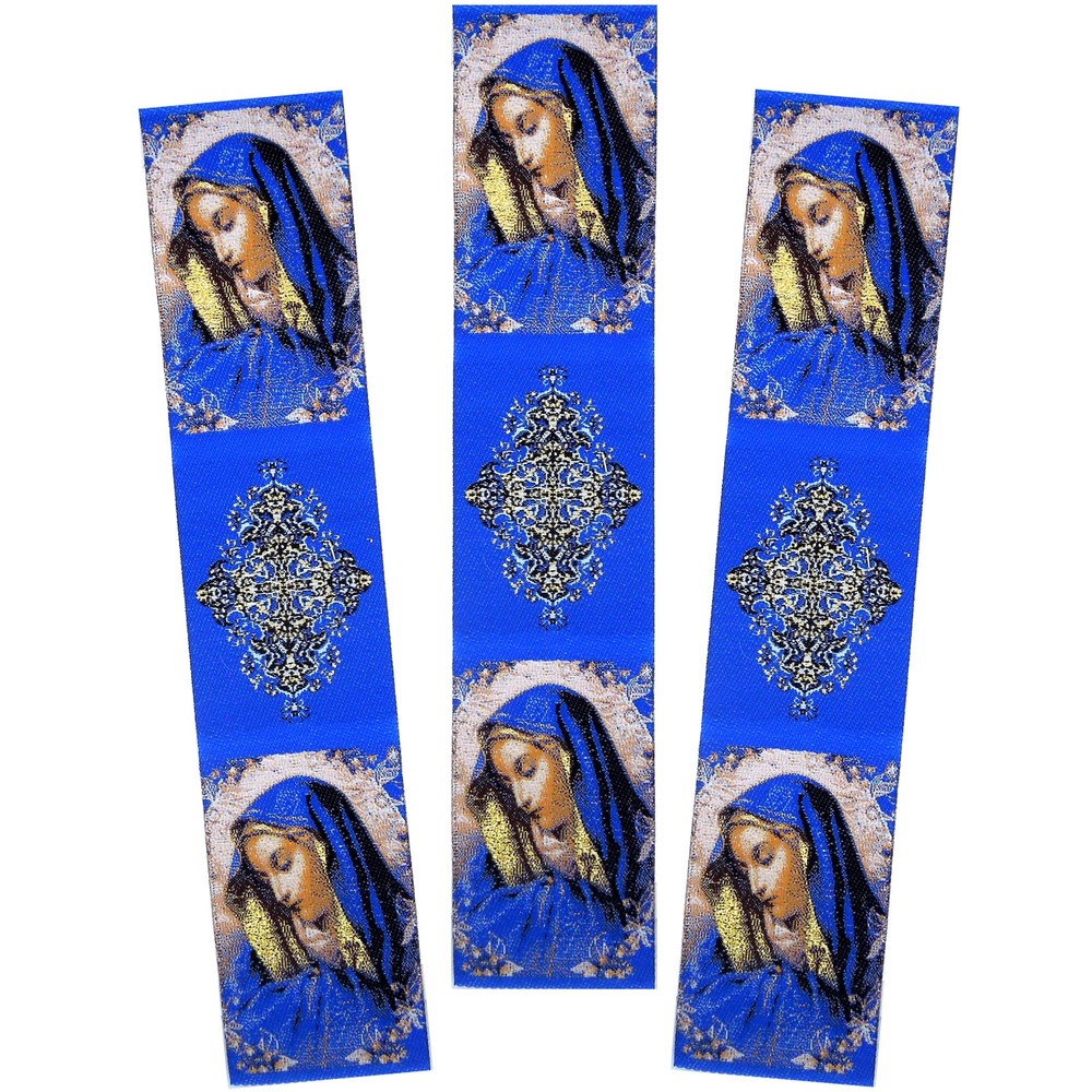3 Virgin of Sorrows Virgin Mary Tapestry Bookmarks Book Marker 9 1/4"