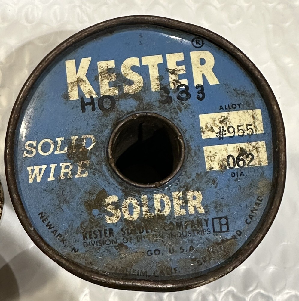 3 Open Spools Solid Wire Solder