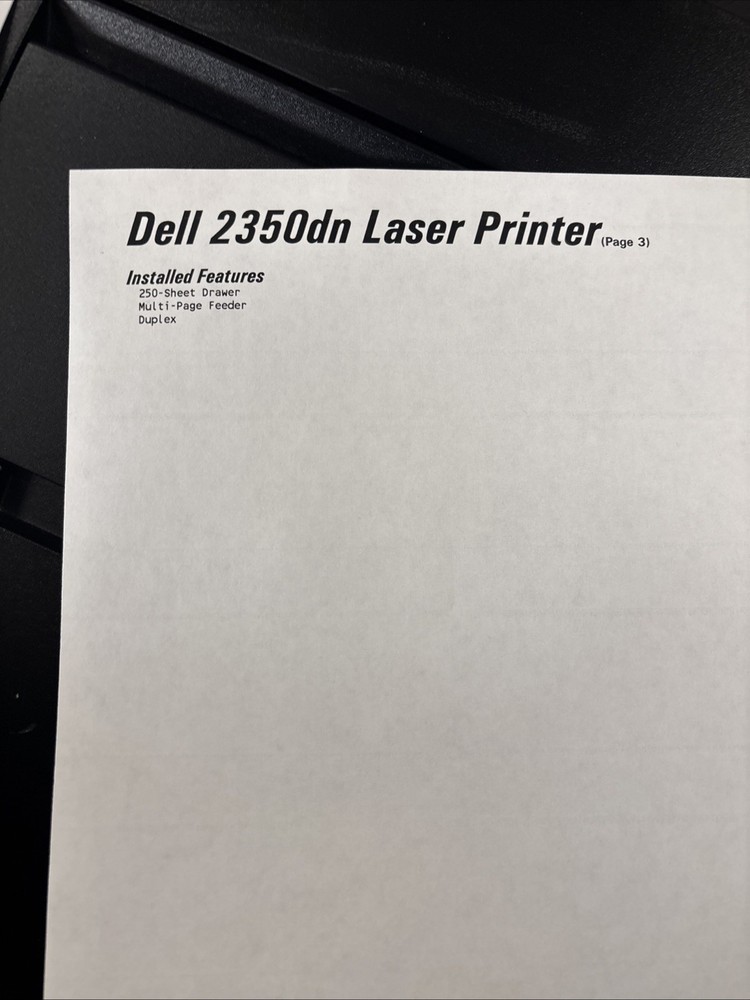 Dell 2350Dn Monochrome Laser Printer High-Speed