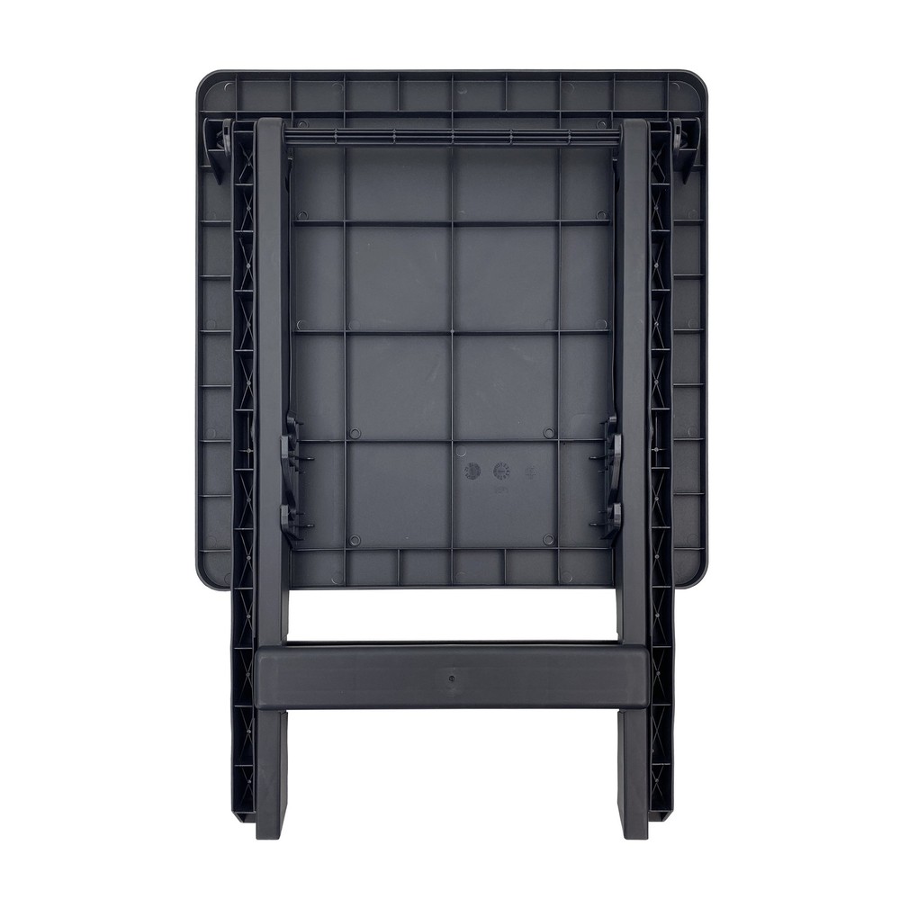 19-Inch Plastic Folding Outdoor Camp Side Table, Flag Print