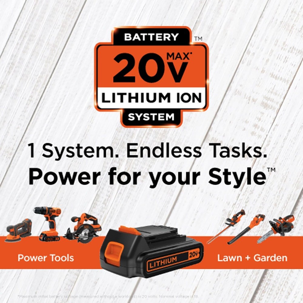 BLACK+DECKER 20V MAX* Drill & Home Tool Kit, 68 Piece - LDX120PK