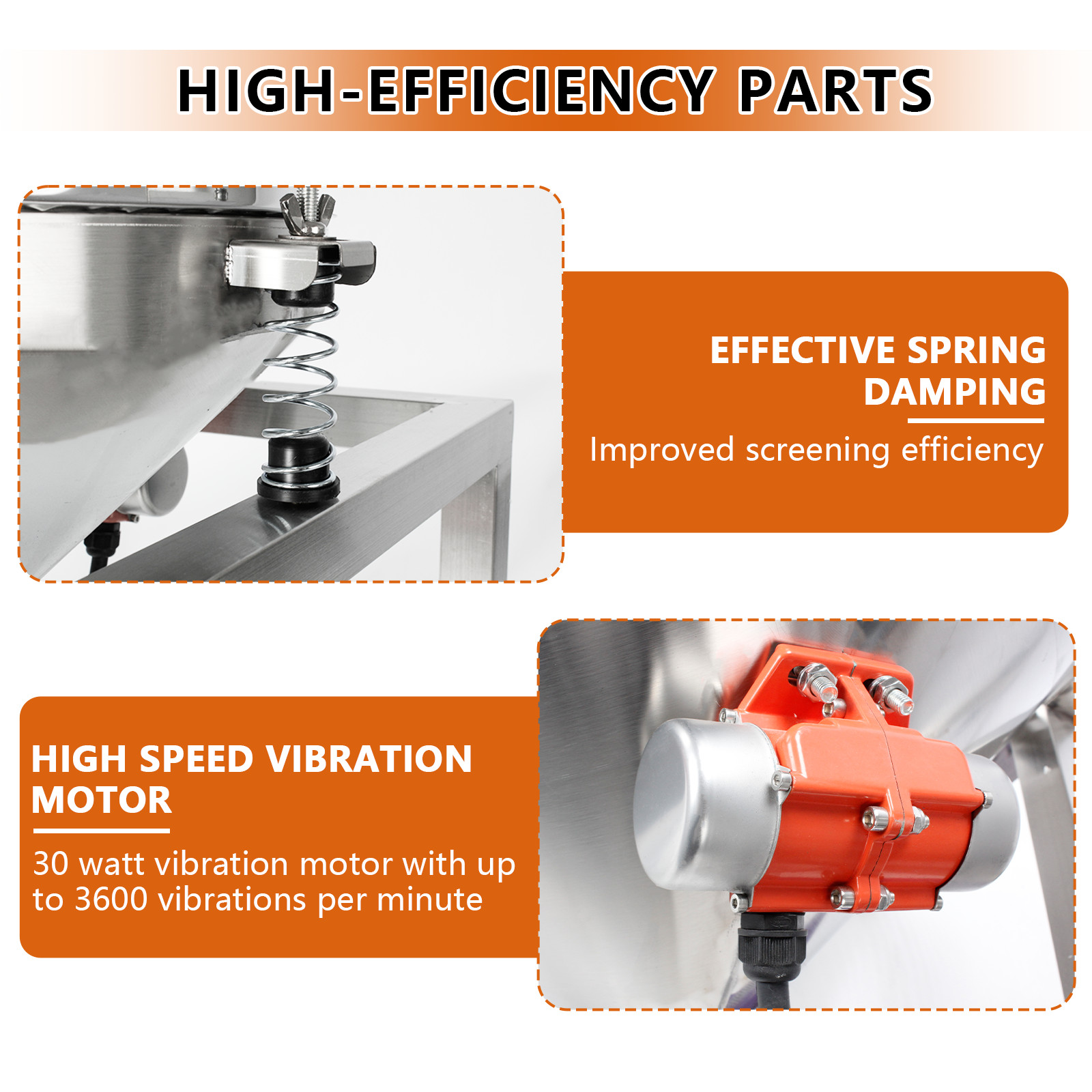 Automatic Powder Sifter Machine Flour Sifter with 19.6" 40&100Mesh Sieve Screen