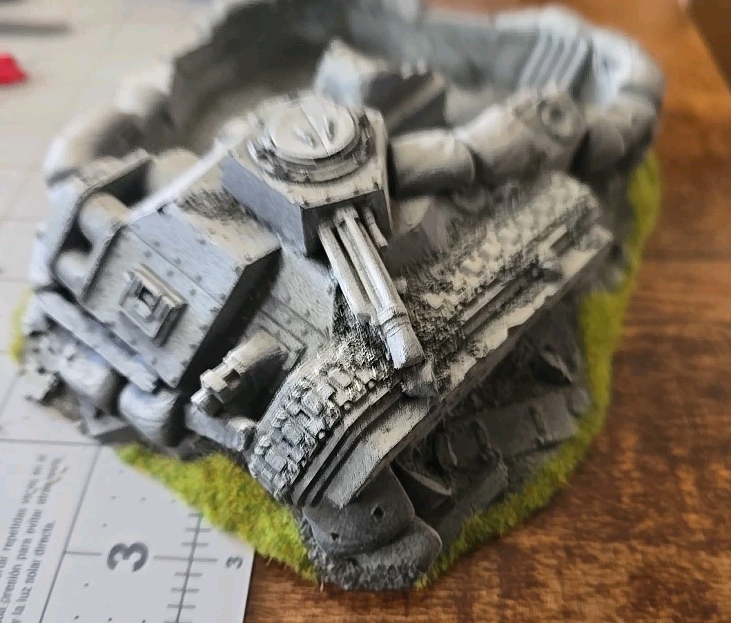 NEW Warhammer 40K VINTAGE Crashed Chimera Bunker Terrain Wreck Emplacement OOP