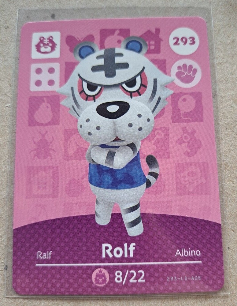 Rolf - 293 -   Animal Crossing Amiibo Card