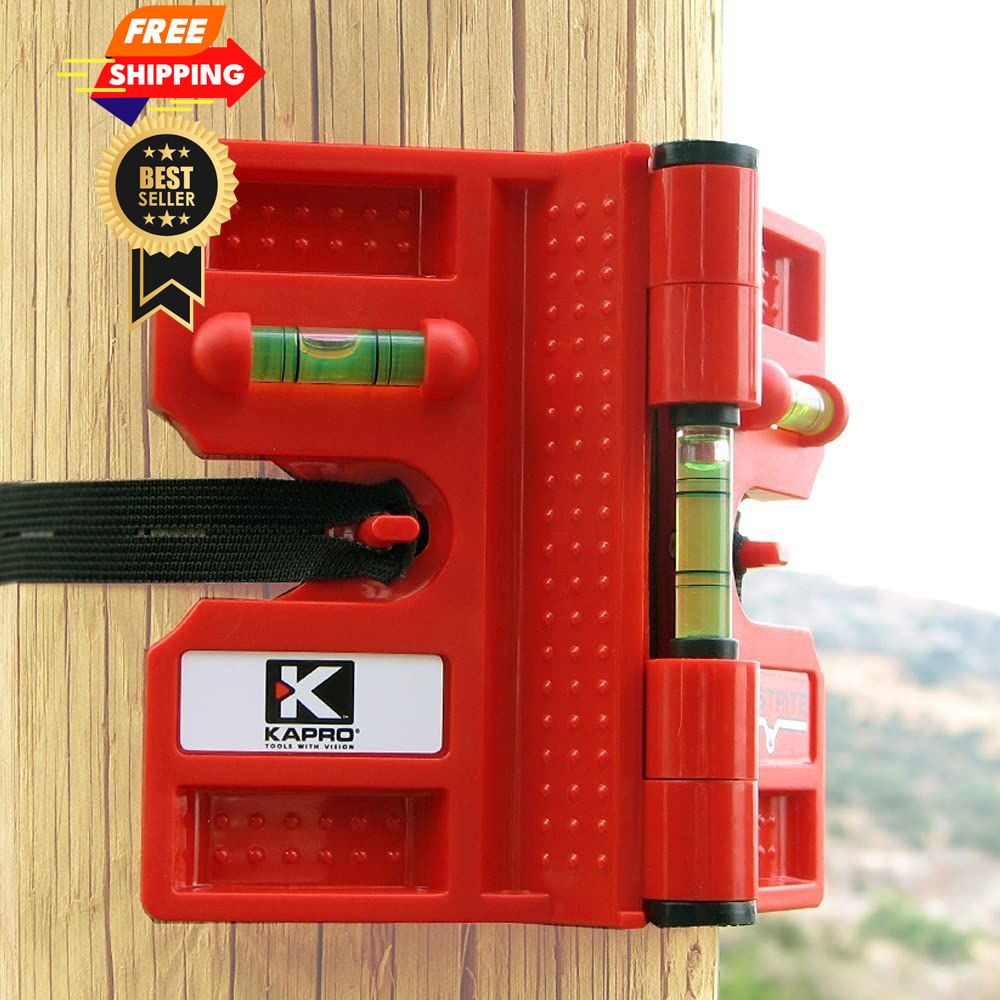 Kapro - 340 Postrite Post Level - Adjustable Folding - Unique, Red