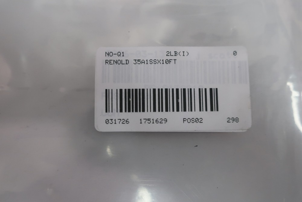 Renold 35A1SSX10FT Single Roller Chain 10ft 1/2in