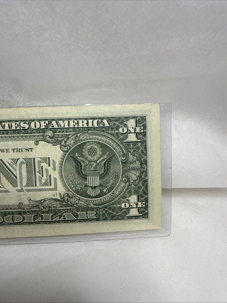 2017A $1 One Dollar Huge Green Ink Error