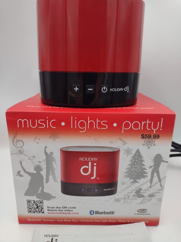 Holiday DJ Party Machine Speaker Bluetooth Musical Light Show Iphone Android