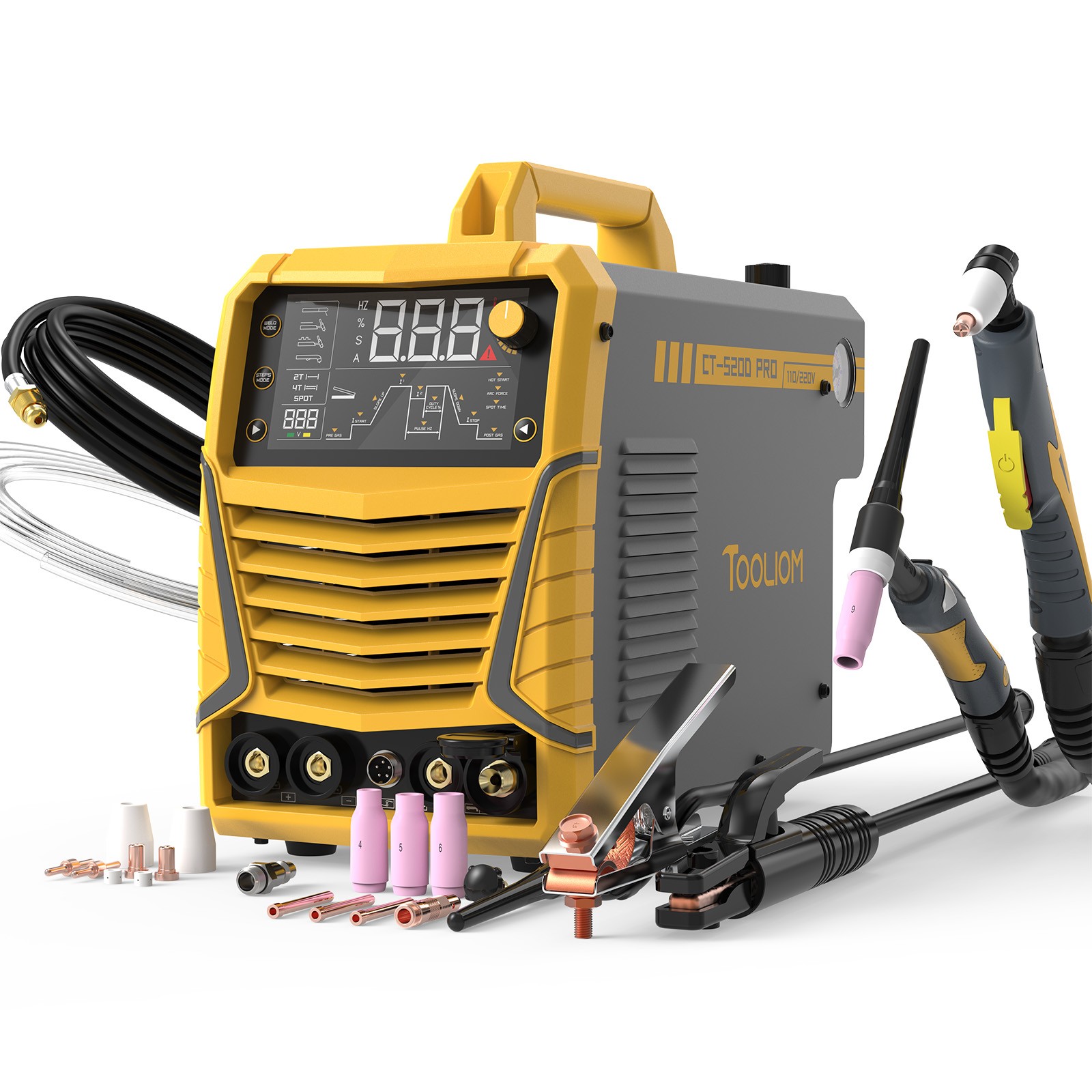 CUT/TIG/STICK 3 in 1 Welder, Plasma Cutter 50amp, TIG&MMA 200amp Welding Machine