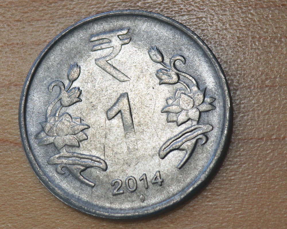 2014 India 1 Rupee Bombay Mint