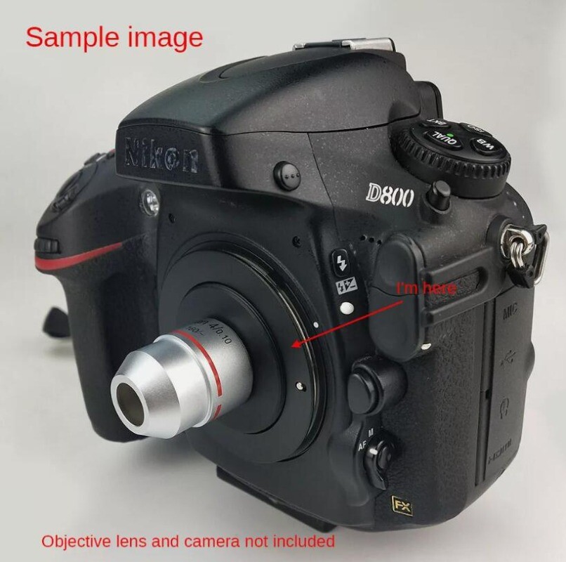 RMS Adapter Microscope Objective to NIKON AI DSLR SLR Camera
