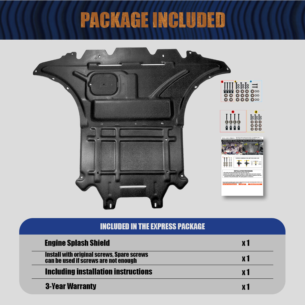 Front Engine Motor Splash Guard For Audi A4 2009-2016 Engine Shield Board