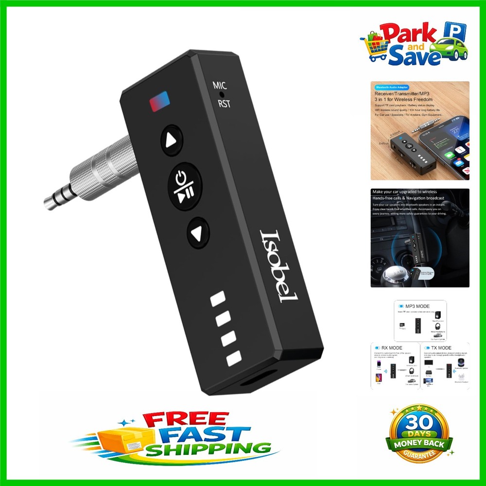 Lightweight Bluetooth 5.4 Transmitter & Receiver - Audio Streaming Made Simple