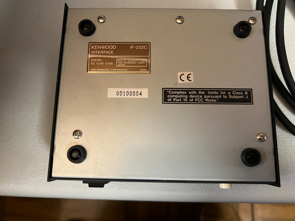 Kenwood Computer Interface IF-232C with cable, no power adapter, and Box