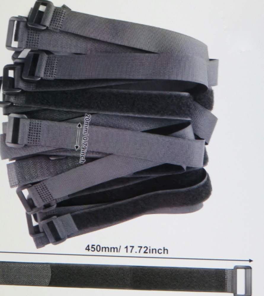 25-Velco Straps Reusable Adjustable Multi-Purpose Fasteners Connectable 18"long