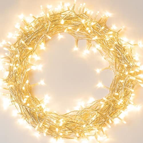 36ft 100 LED Battery Operated String Lights - Waterproof, Timer, 8 Modes, Warm W