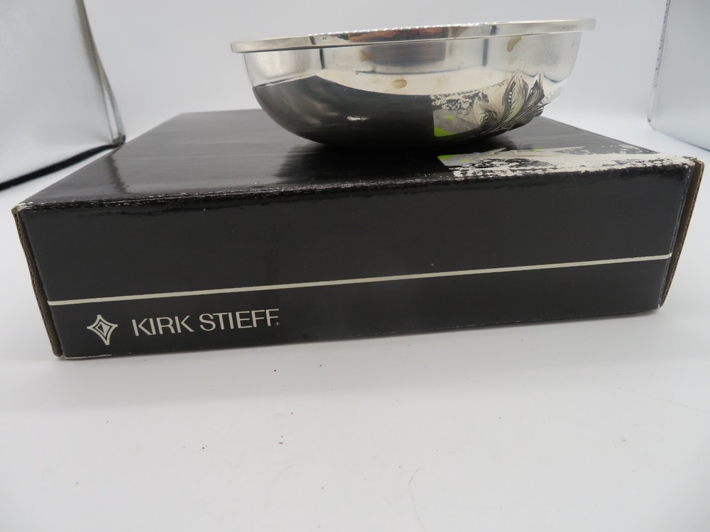 Kirk Stieff Felchi Silverplate Bowl Made In Italy 7" Original Box