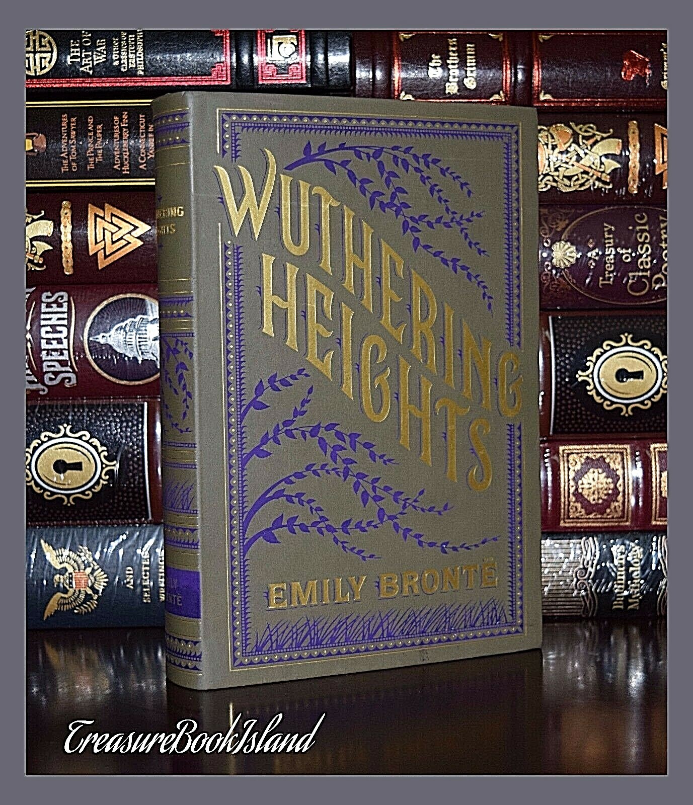 WUTHERING HEIGHTS By Emily Bronte Brand New Leather Bound Collectible Edition