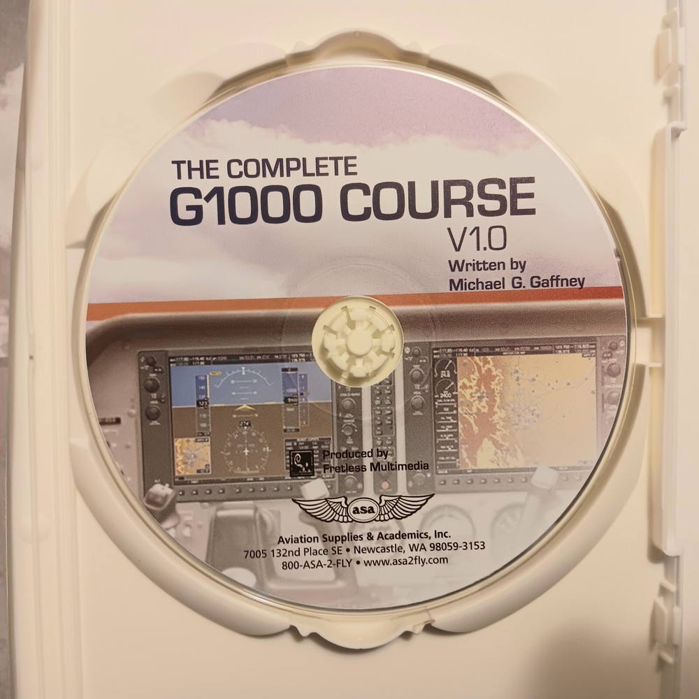 The Complete G1000 Course CD-ROM Software 2007 Tutorial Flying G1000 Airplane