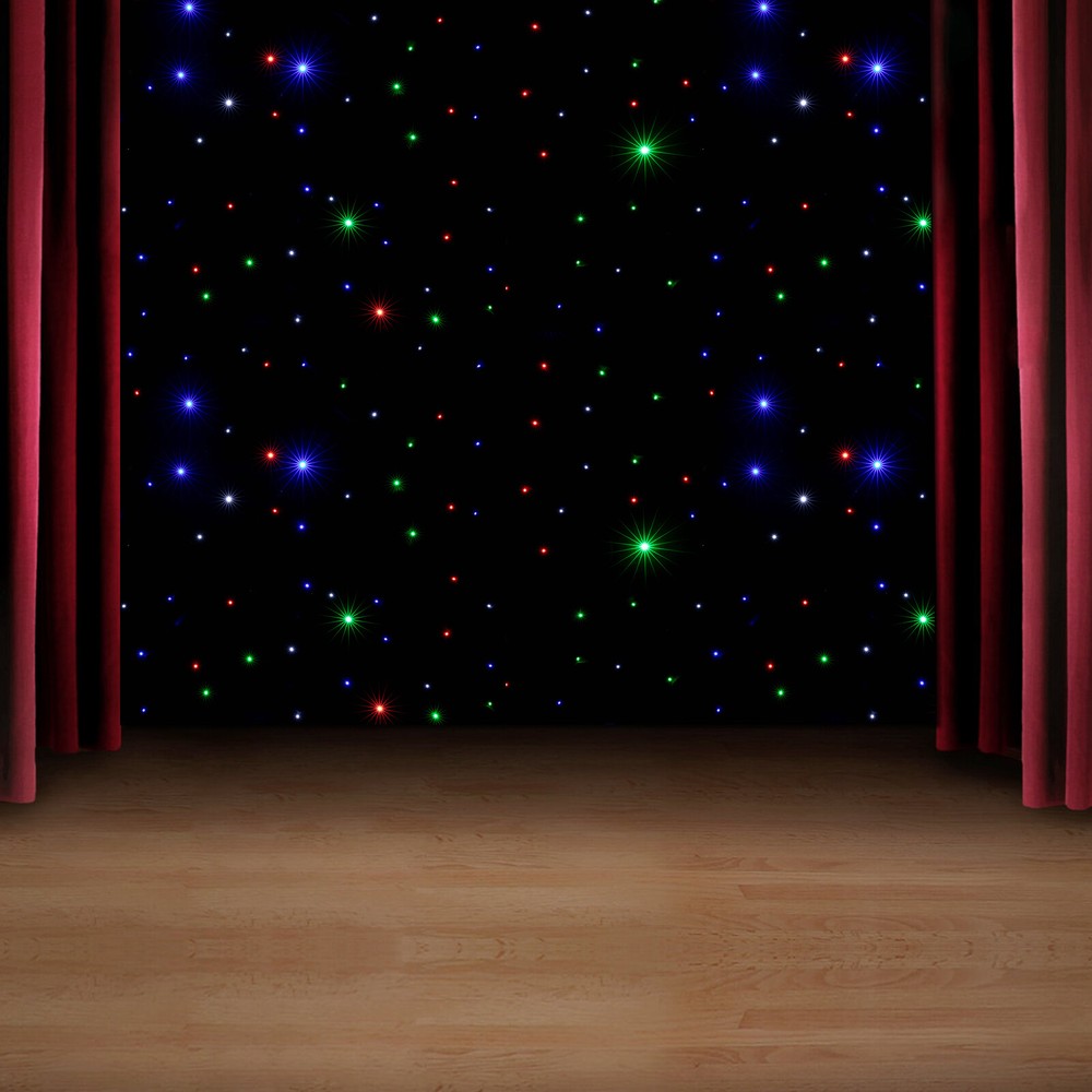 LED Stage Backdrop 20FTx10F LED Star Light Curtain Backdrops w/Remote Control