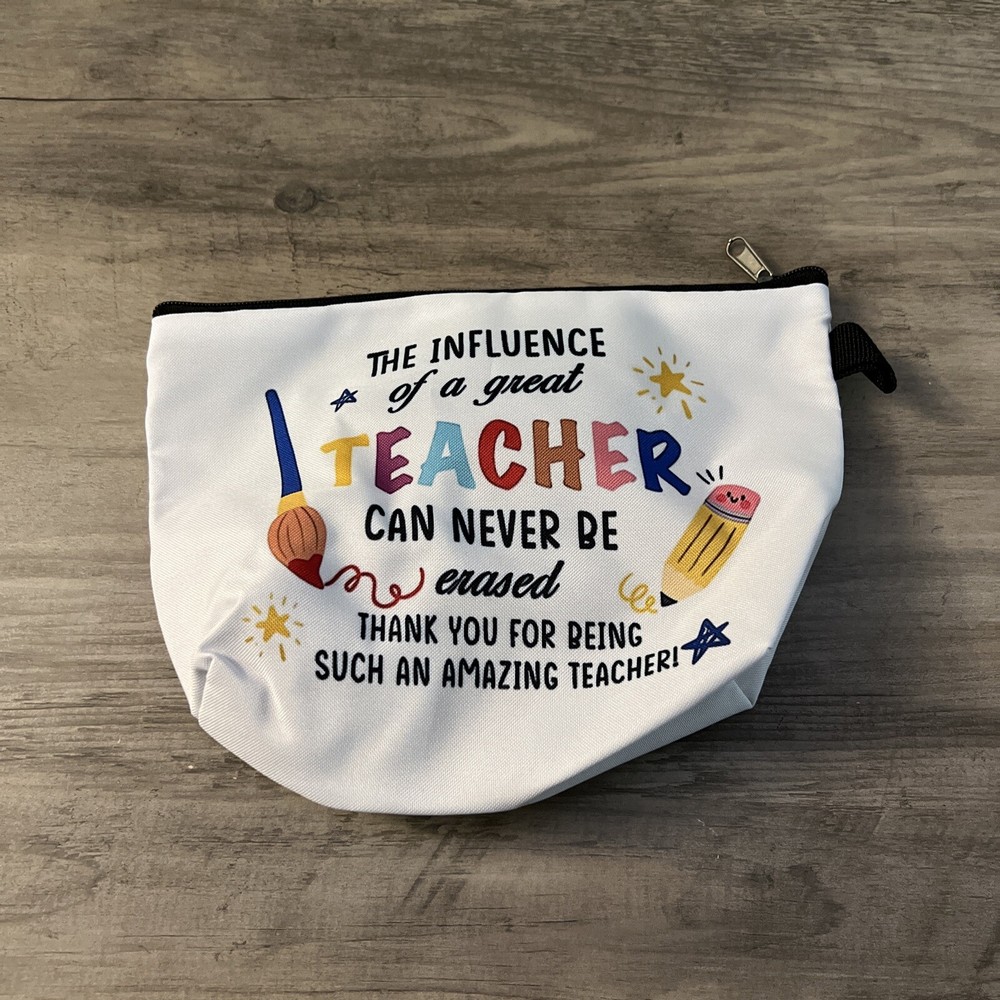 Teachers Pencil Bag White