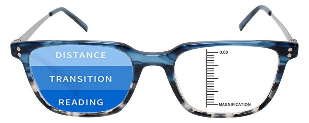 Esquire Designer Multi-Focus Blue Light Blocking Glasses EQ1509 Tortoise-54 mm