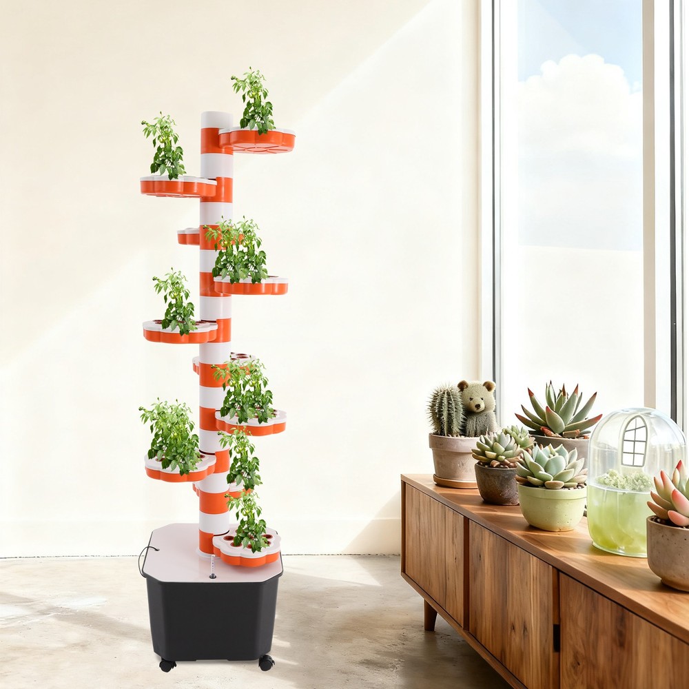 Hydroponic Grow Tower Vertical Hydroponic Planter with Time Soilless Device Set