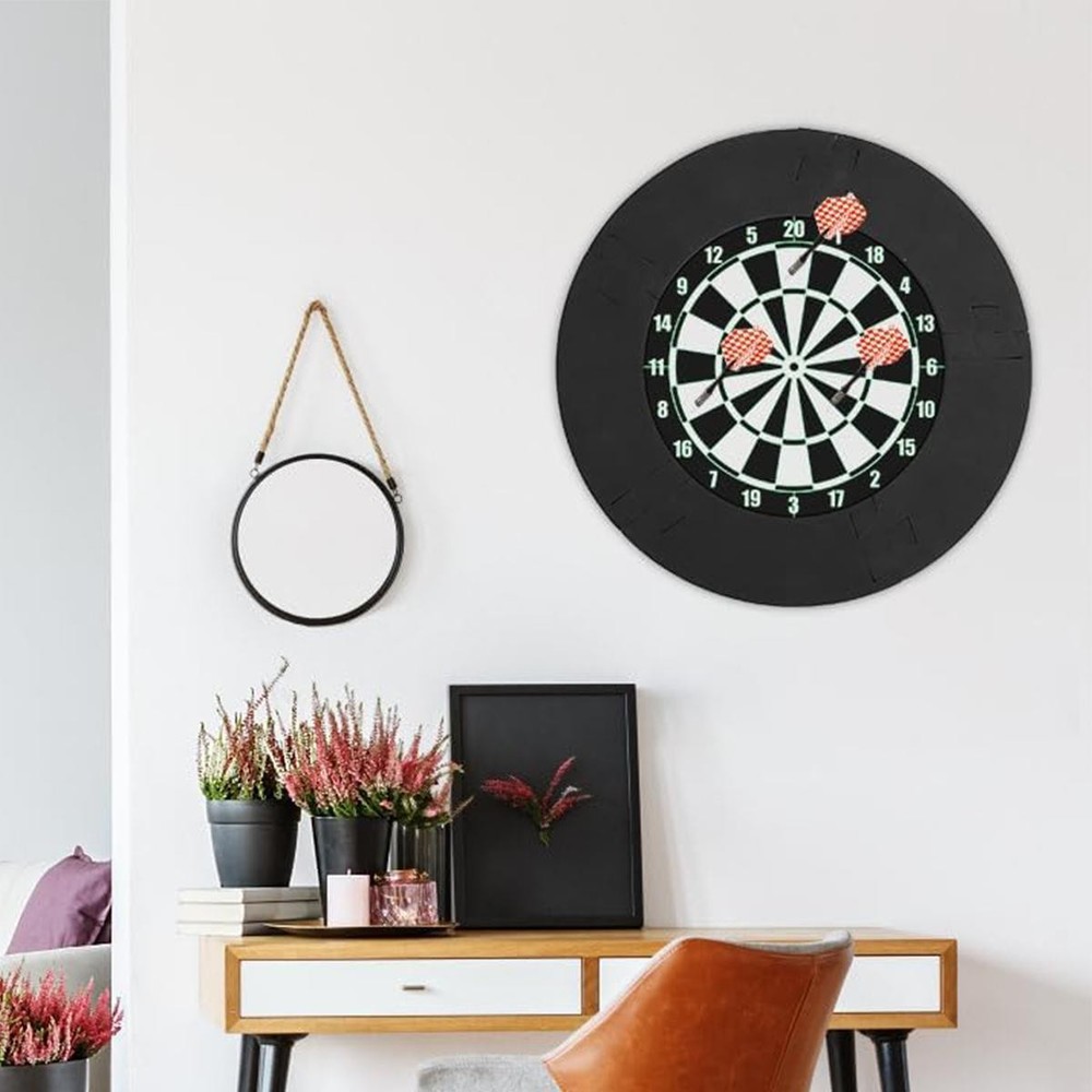 EVA Material Dartboard Protective Ring 3cm Thick Removable Black